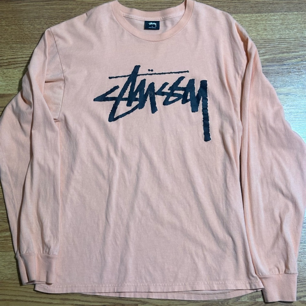 Stussy Men's Coral Long Sleeve Tee